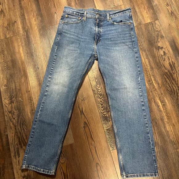 Levi’s 505 Men’s Regular Straight Leg Classic Medium Wash 36x30 - Picture 1 of 5